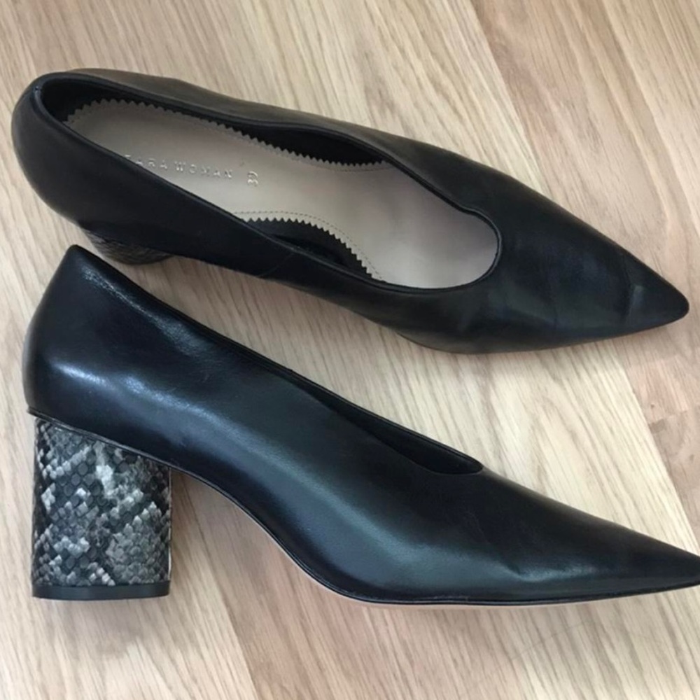 Black Zara heels